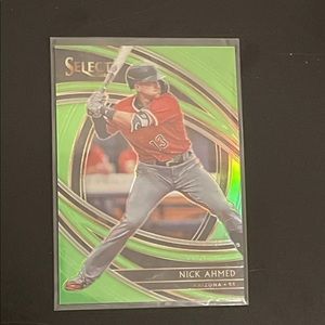 2020 Panini Select Green Prizm 52/99 Nick Ahmed